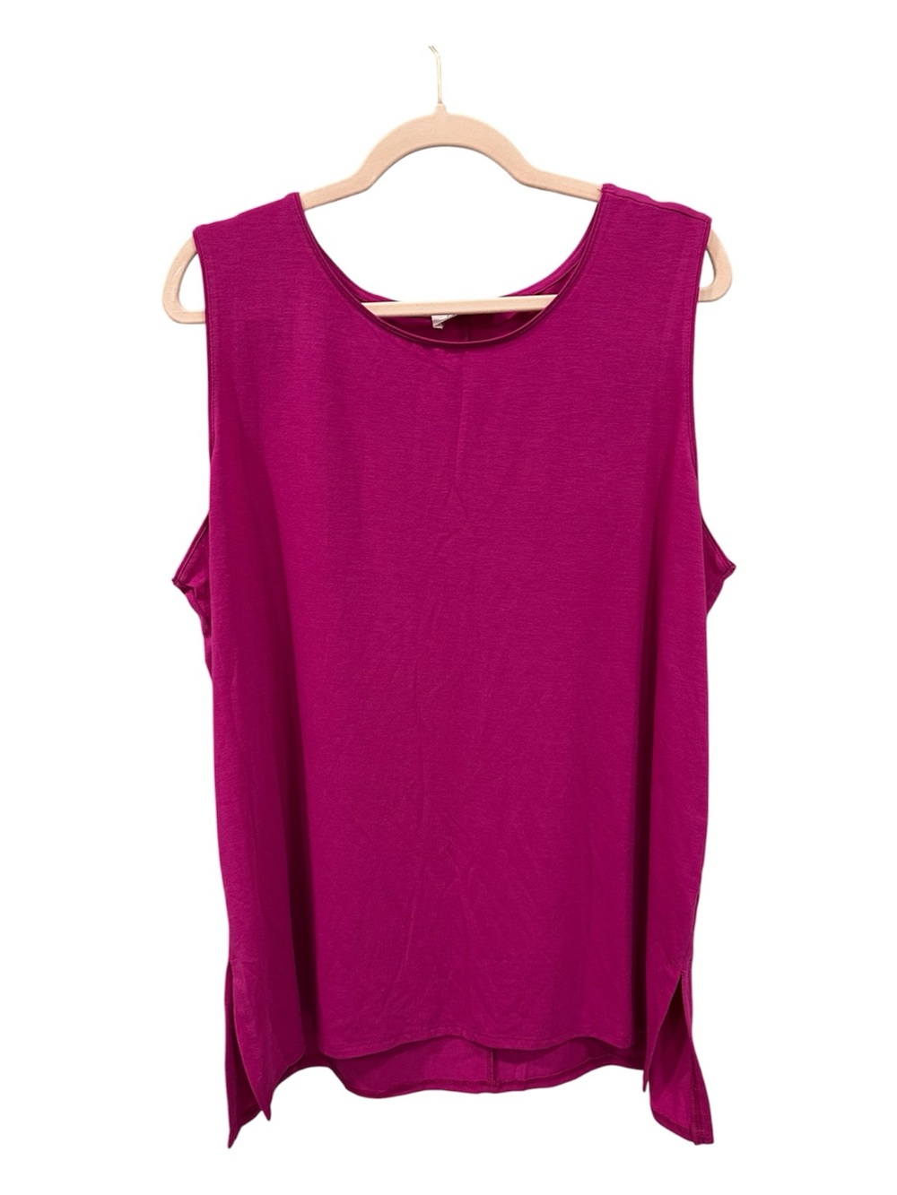 Zenana Fuchsia Sleeveless Top Size 2X - Picture 2 of 5